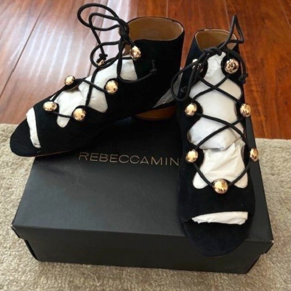 Rebecca Minkoff Kyla Suede Lace Up Boot Sandals